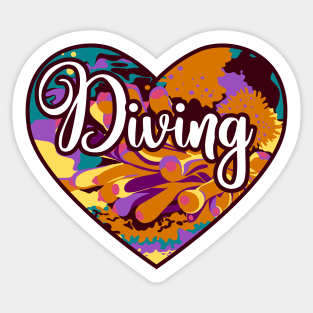 Sea Diving Sticker